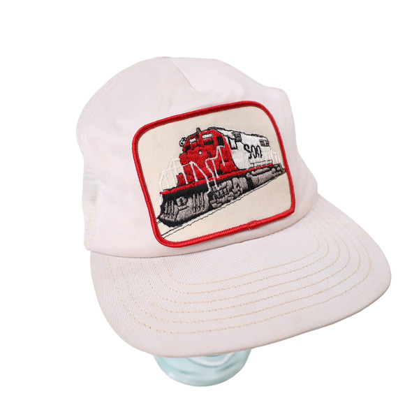 Vintage SOO Line Railroad Locomotive Train Patch Mesh Trucker Hat - Picture 2 of 7
